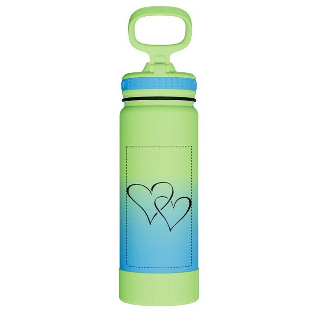 Actives Water Bottle With Straw Lid - customized