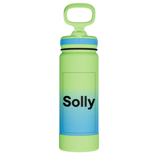 Actives Water Bottle With Straw Lid - customized