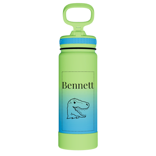 Actives Water Bottle With Straw Lid - customized
