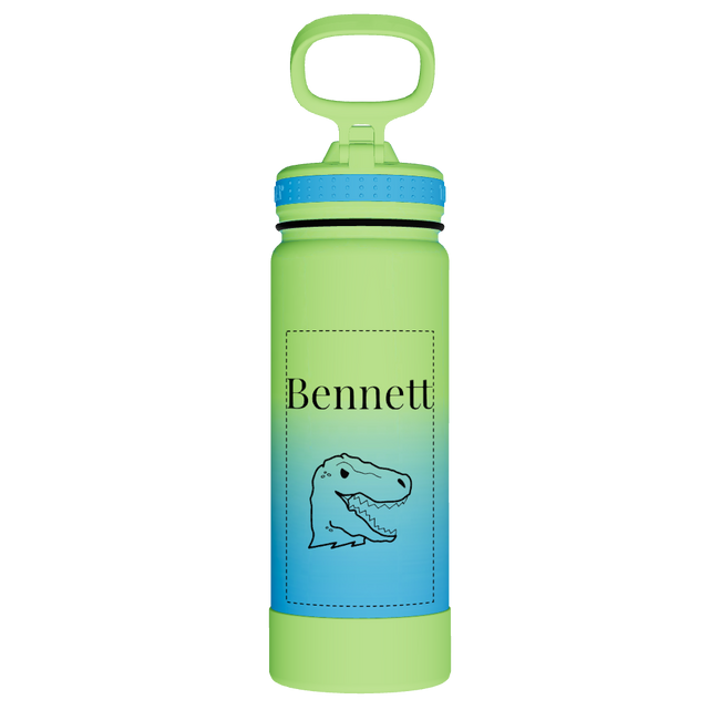 Actives Water Bottle With Straw Lid - customized