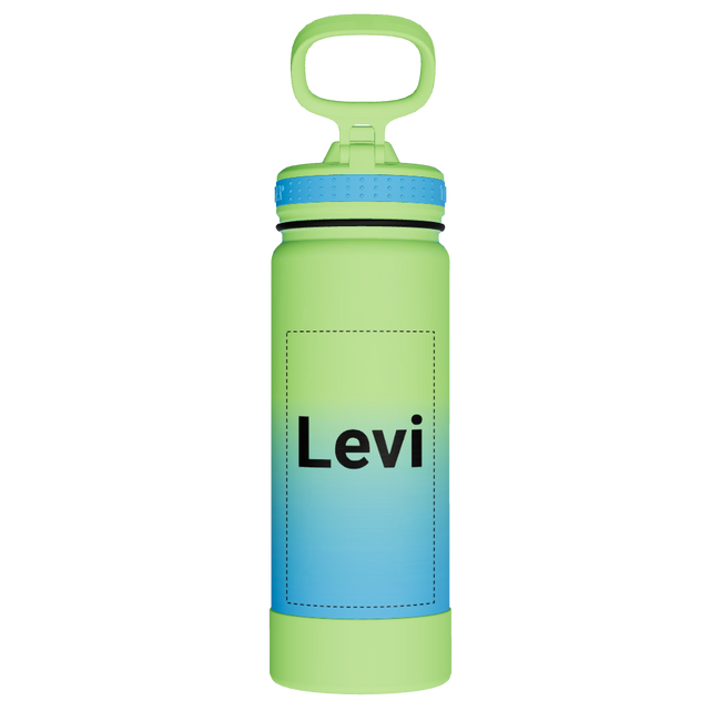 Actives Water Bottle With Straw Lid - customized