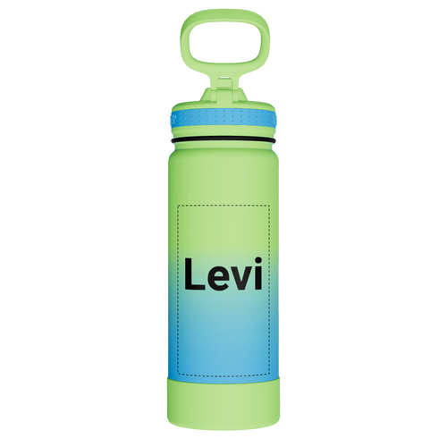 Actives Water Bottle With Straw Lid - customized
