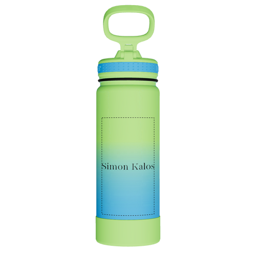 Actives Water Bottle With Straw Lid - customized