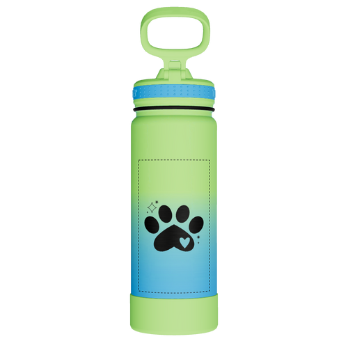 Actives Water Bottle With Straw Lid - customized