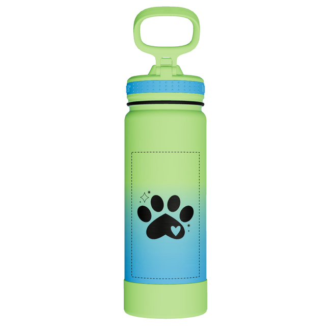 Actives Water Bottle With Straw Lid - customized
