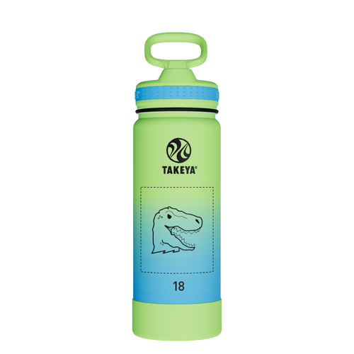 Actives Water Bottle With Straw Lid - customized