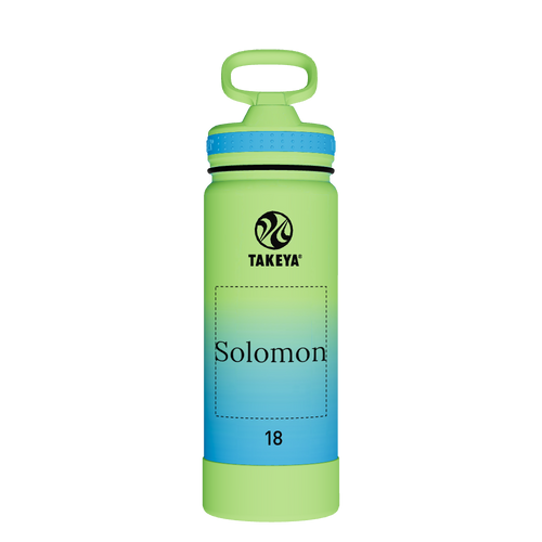 Actives Water Bottle With Straw Lid - customized