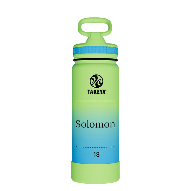 Actives Water Bottle With Straw Lid - customized