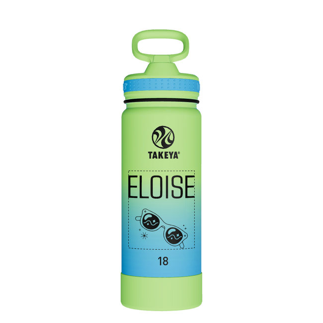 Actives Water Bottle With Straw Lid - customized