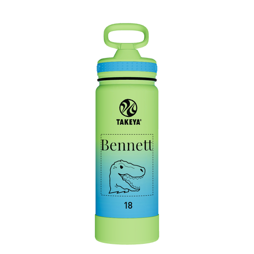 Actives Water Bottle With Straw Lid - customized