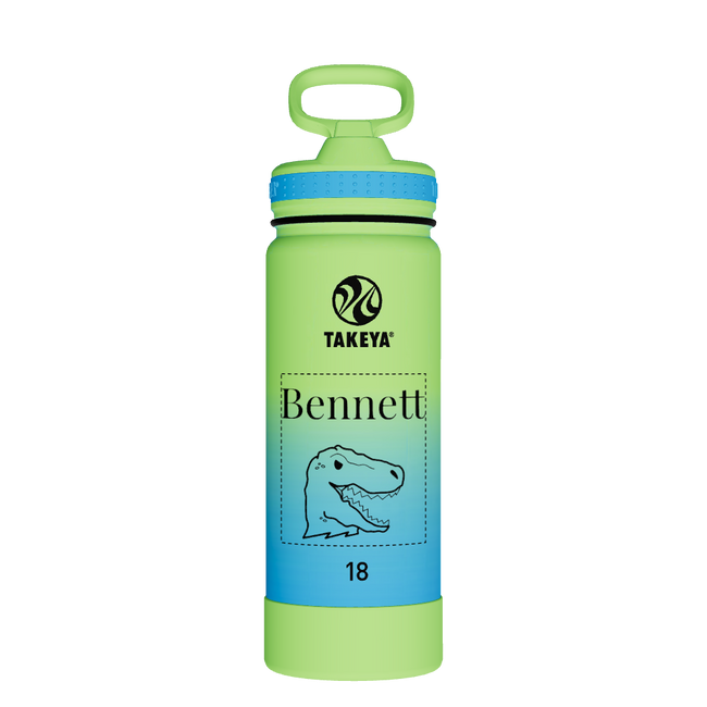 Actives Water Bottle With Straw Lid - customized