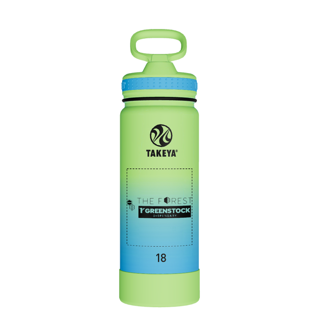 Actives Water Bottle With Straw Lid - customized