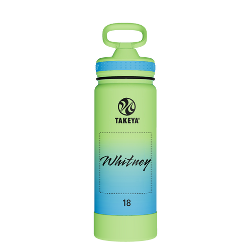 Actives Water Bottle With Straw Lid - customized