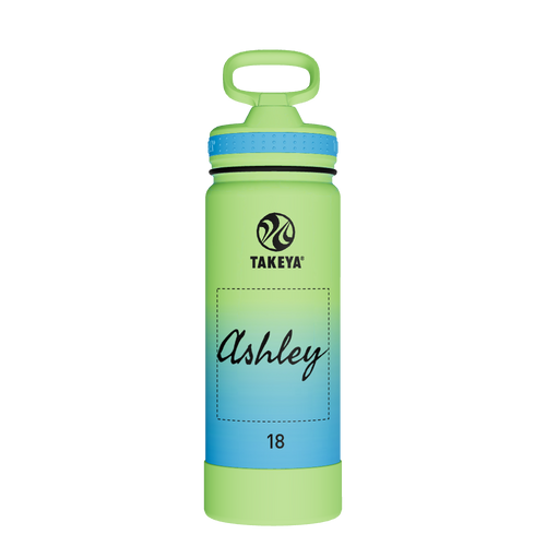 Actives Water Bottle With Straw Lid - customized