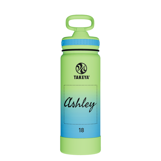 Actives Water Bottle With Straw Lid - customized