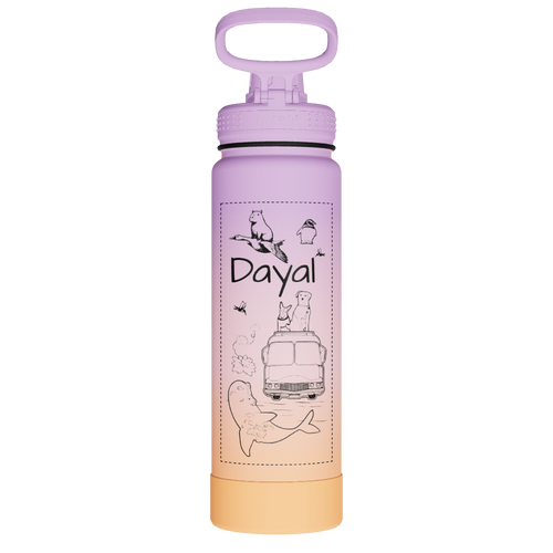 Actives Water Bottle With Spout Lid - customized