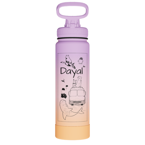 Actives Water Bottle With Spout Lid - customized
