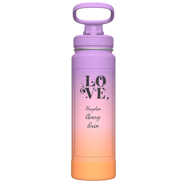 Actives Ombre Water Bottle With Spout Lid - customized