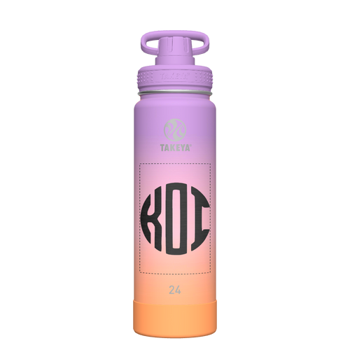 Actives Ombre Water Bottle With Spout Lid - customized