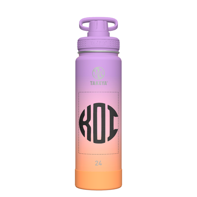 Actives Ombre Water Bottle With Spout Lid - customized