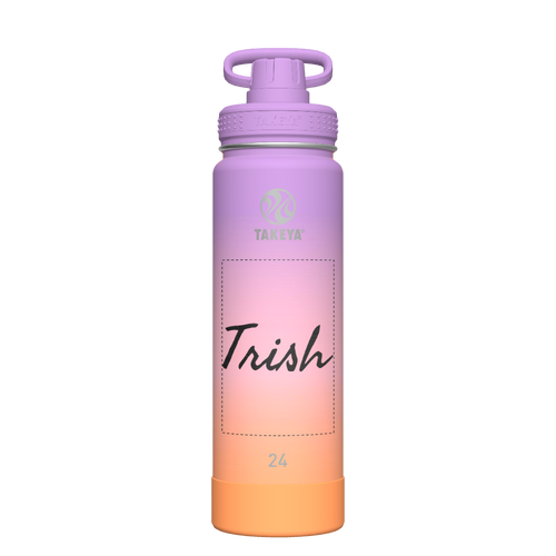 Actives Ombre Water Bottle With Spout Lid - customized