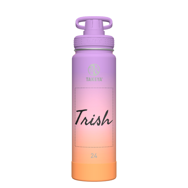 Actives Ombre Water Bottle With Spout Lid - customized