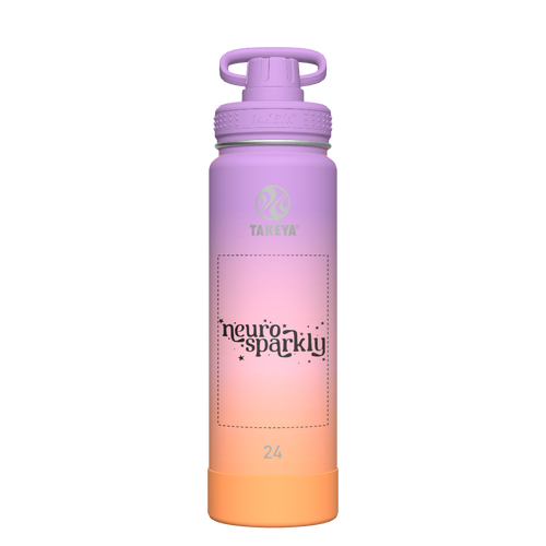 Actives Ombre Water Bottle With Spout Lid - customized