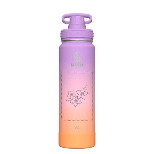 Actives Ombre Water Bottle With Spout Lid - customized