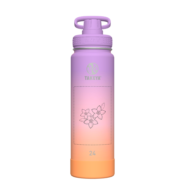 Actives Ombre Water Bottle With Spout Lid - customized