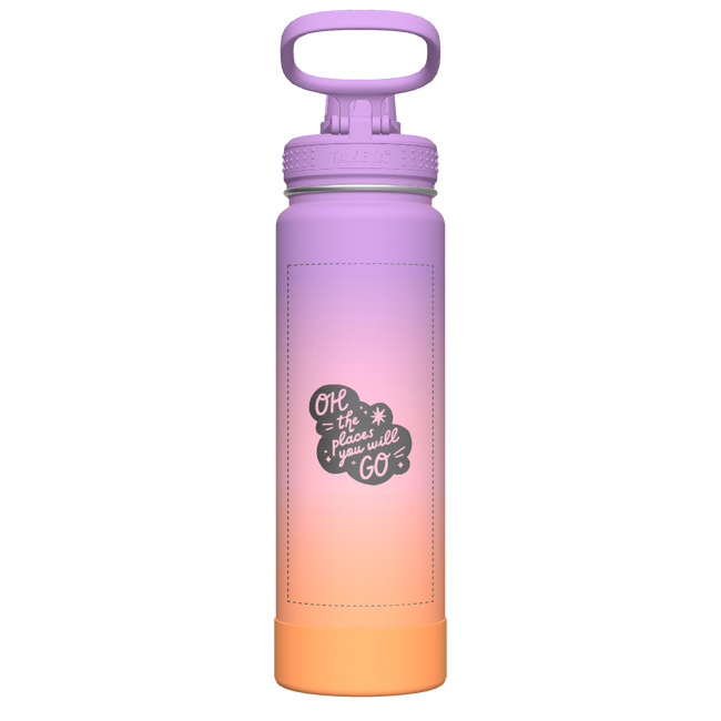 Actives Ombre Water Bottle With Spout Lid - customized