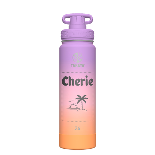 Actives Ombre Water Bottle With Spout Lid - customized