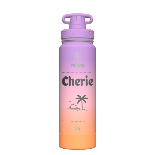 Actives Ombre Water Bottle With Spout Lid - customized