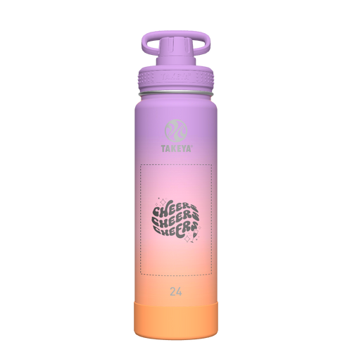 Actives Ombre Water Bottle With Spout Lid - customized