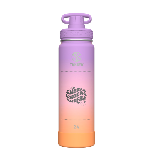 Actives Ombre Water Bottle With Spout Lid - customized