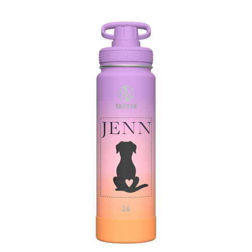 Actives Ombre Water Bottle With Spout Lid - customized