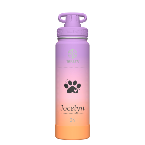 Actives Ombre Water Bottle With Spout Lid - customized