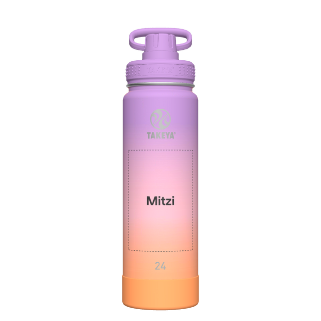 Actives Ombre Water Bottle With Spout Lid - customized