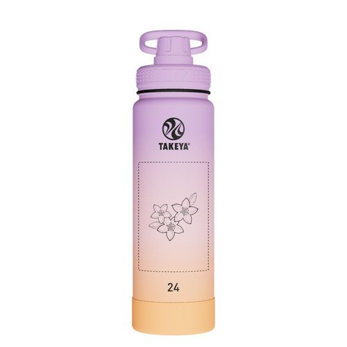 Actives Water Bottle With Spout Lid - customized