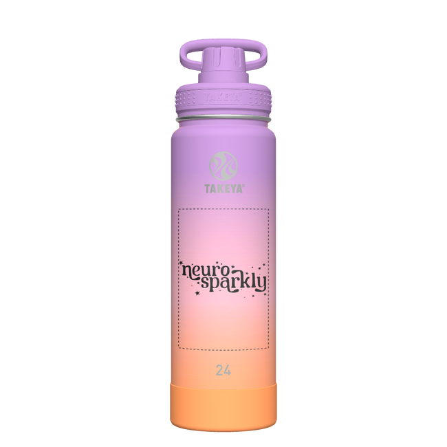 Actives Ombre Water Bottle With Spout Lid - customized