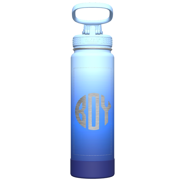 Actives Ombre Water Bottle With Spout Lid - customized