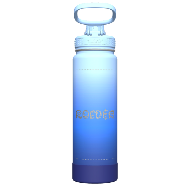 Actives Ombre Water Bottle With Spout Lid - customized