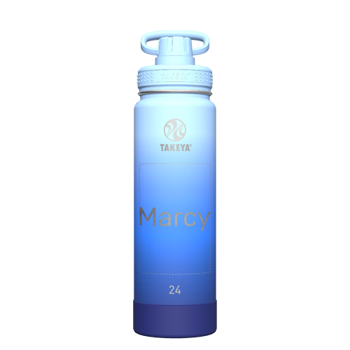 Actives Ombre Water Bottle With Spout Lid - customized