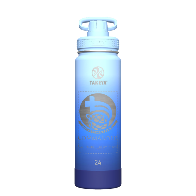 Actives Ombre Water Bottle With Spout Lid - customized