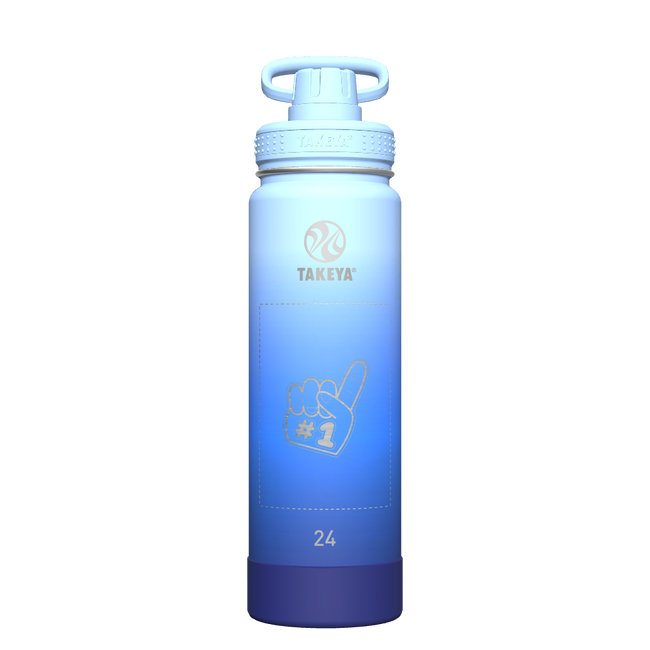 Actives Ombre Water Bottle With Spout Lid - customized