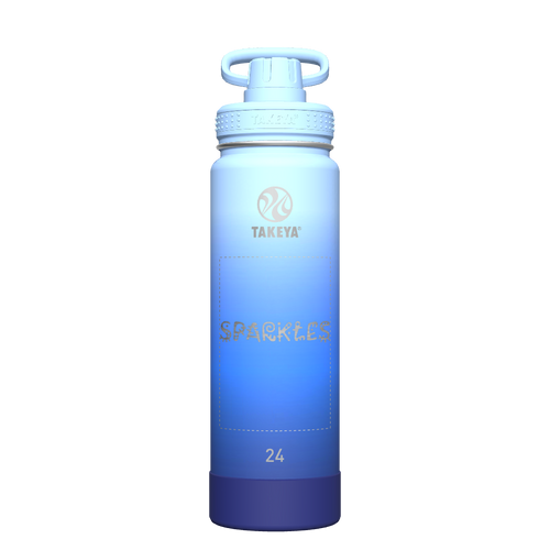 Actives Ombre Water Bottle With Spout Lid - customized