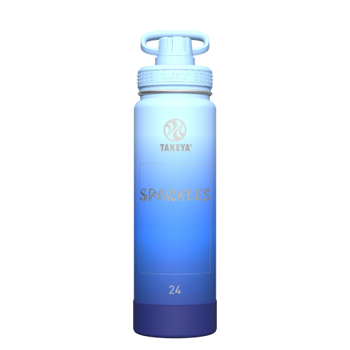 Actives Ombre Water Bottle With Spout Lid - customized