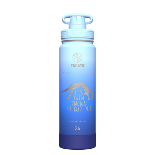 Actives Ombre Water Bottle With Spout Lid - customized