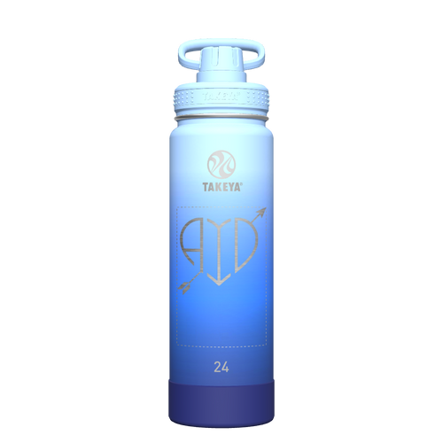 Actives Ombre Water Bottle With Spout Lid - customized