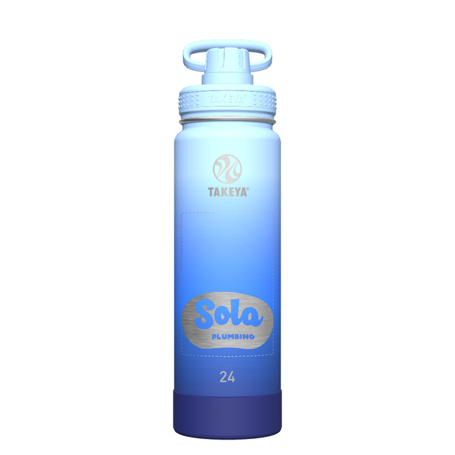 Actives Water Bottle With Spout Lid - customized