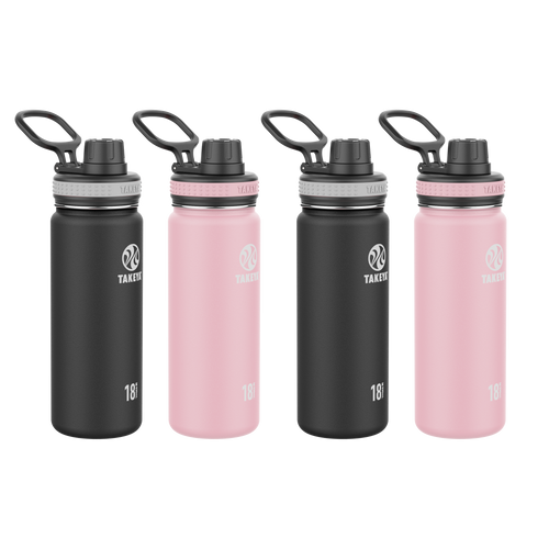 18oz Originals Water Bottle with Spout Lid (4 Pack)